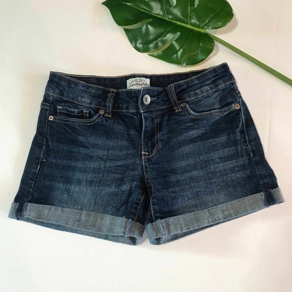 Aeropostale Cuffed Jean Shorts Size 0